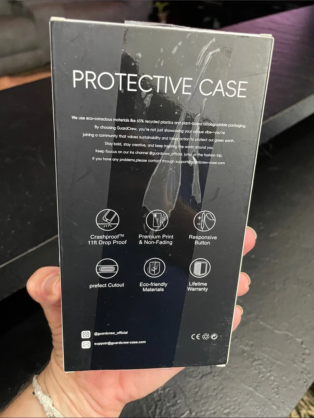 Guard crew Clear IPhone 13/14 Butterfly Case